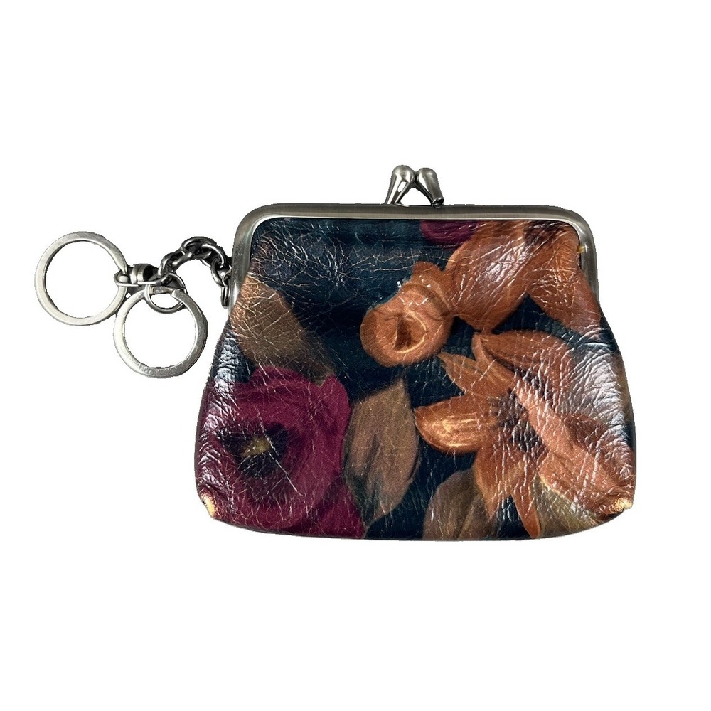 PATRICIA NASH Kisslock Coin Purse/Wallet/Keychain Floral Moody